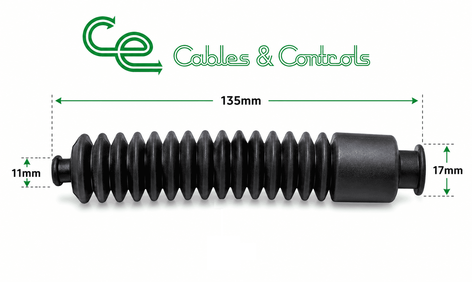 Heavy-Duty Universal Rubber Bellows Dust Boot