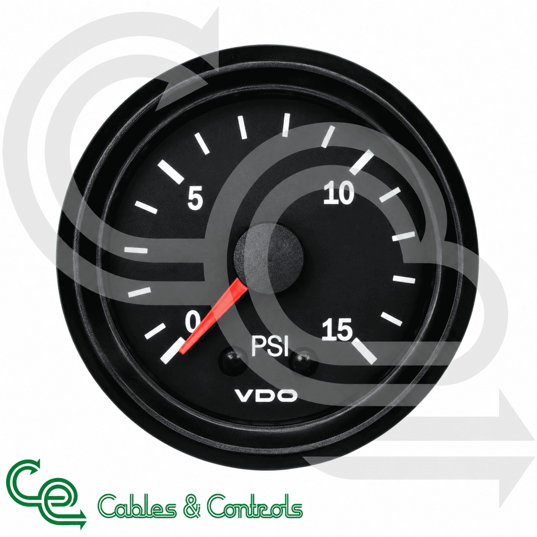 VDO Cockpit Vision Mechanical Pressure Gauge 0–15 PSI – 150077010