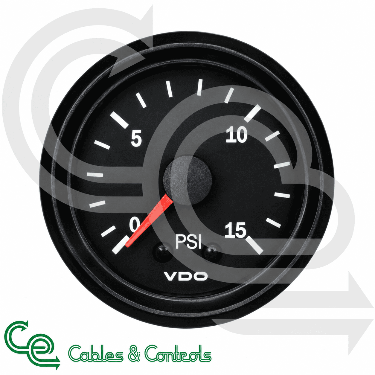 VDO Cockpit Vision Mechanical Pressure Gauge 0–15 PSI – 150077010