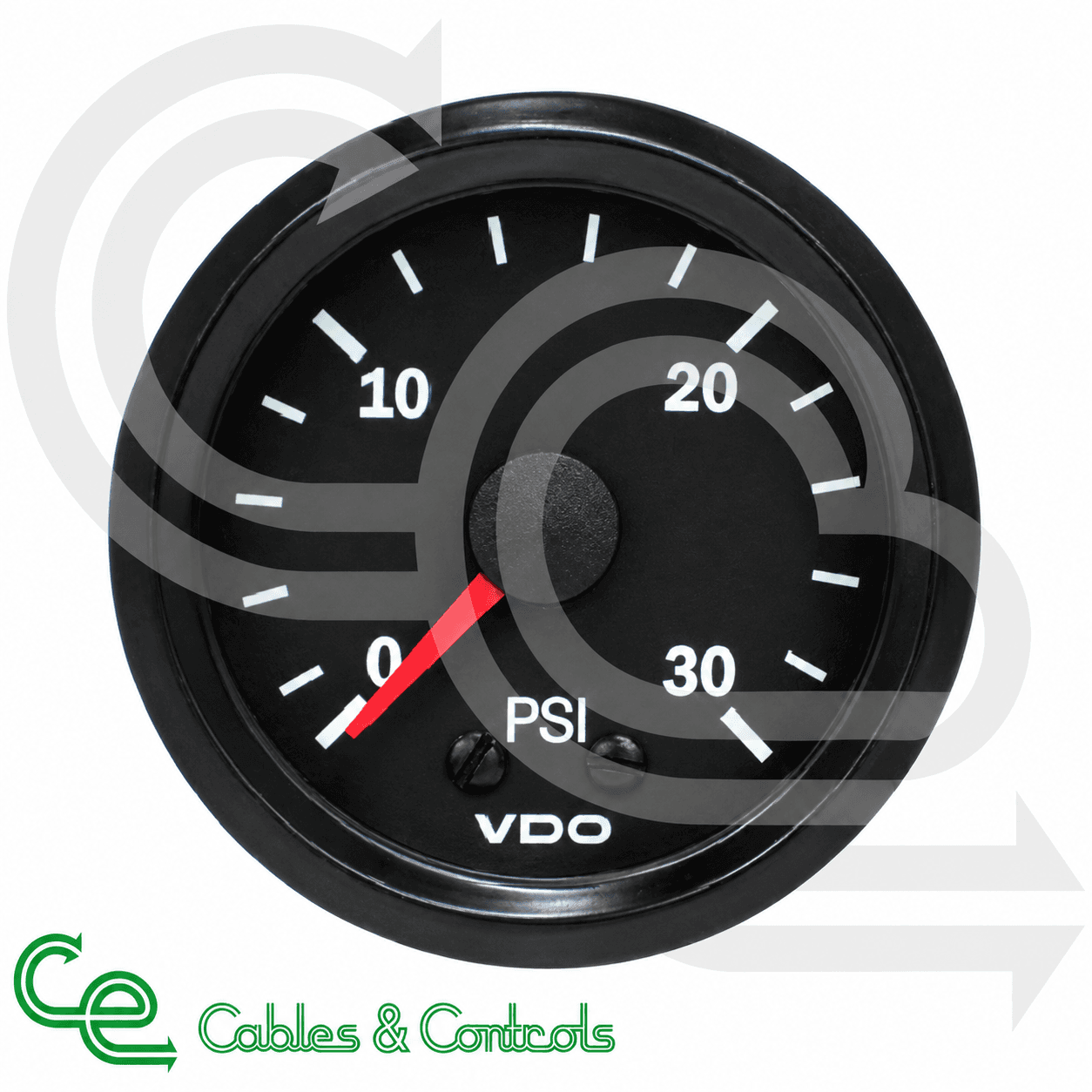 VDO Cockpit Vision Mechanical Pressure Gauge 0–30 PSI – 150077011