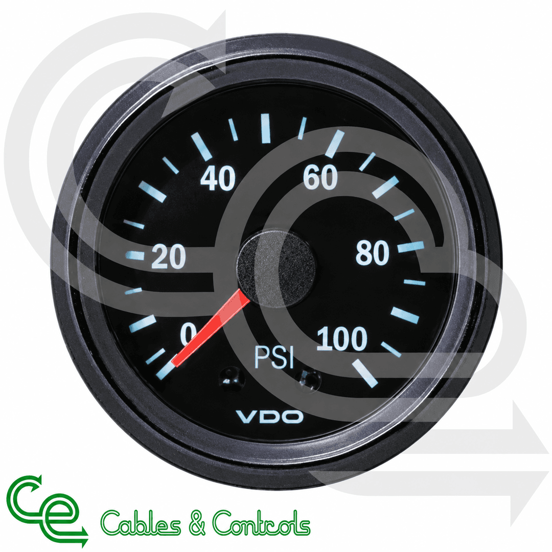 VDO Cockpit Vision Mechanical Pressure Gauge 0–100 PSI – 150077027