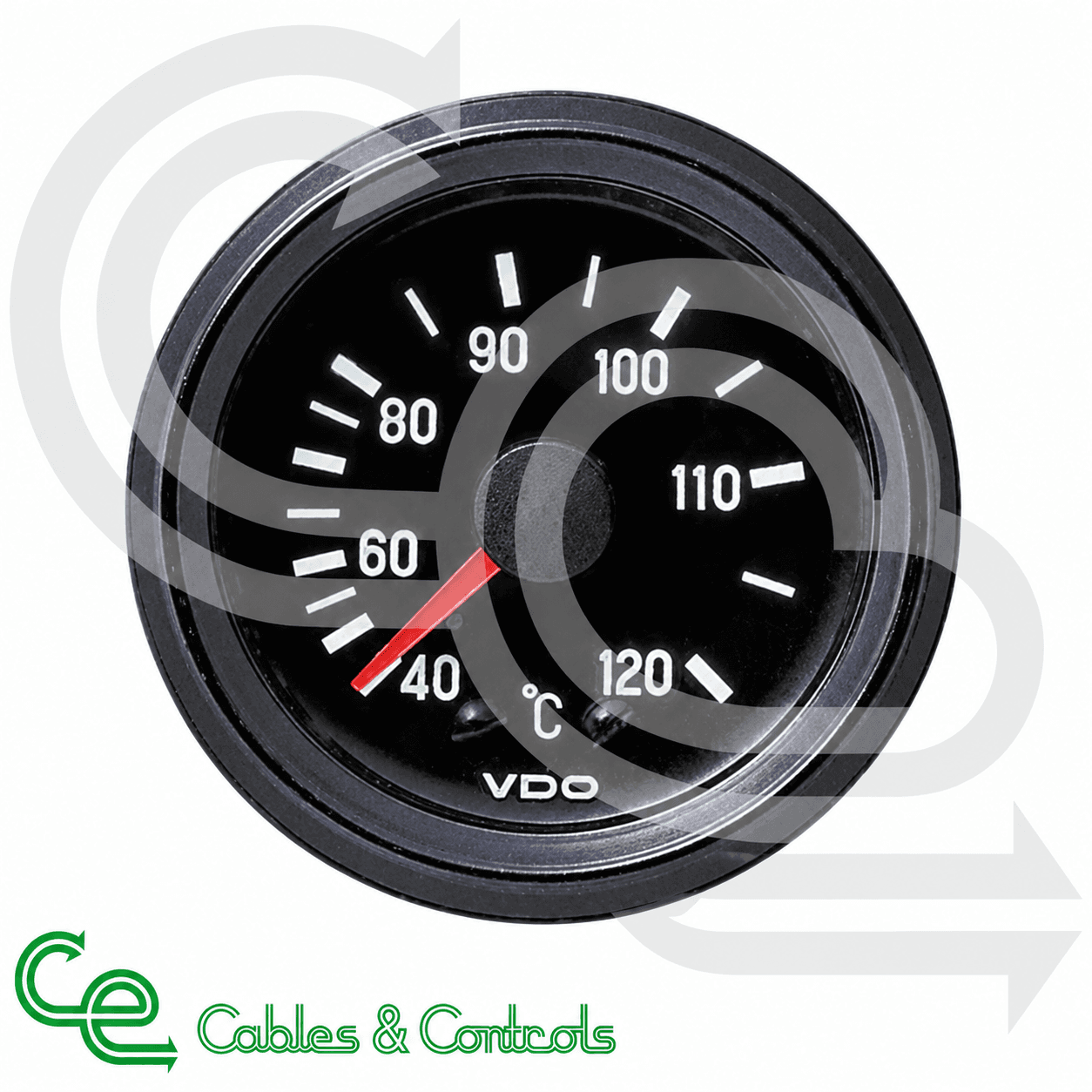 VDO Cockpit Vision Mechanical Water Temperature Gauge 40–120°C