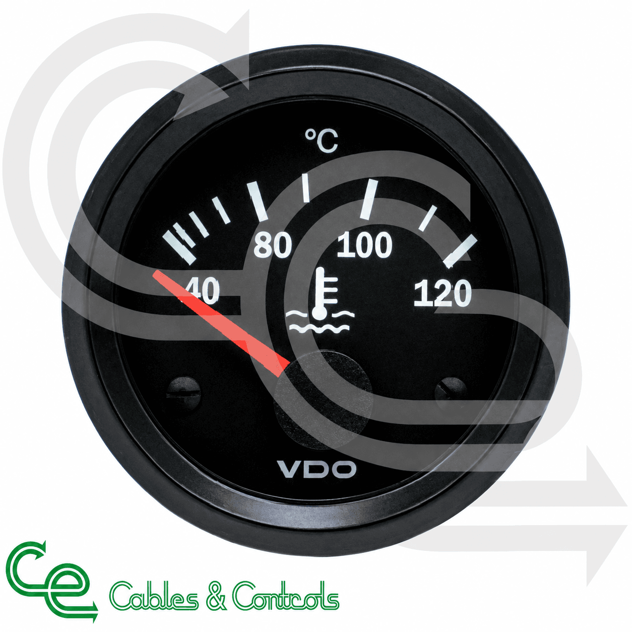 VDO Cockpit Vision Water Temperature Gauge 40–120°C – 310010014