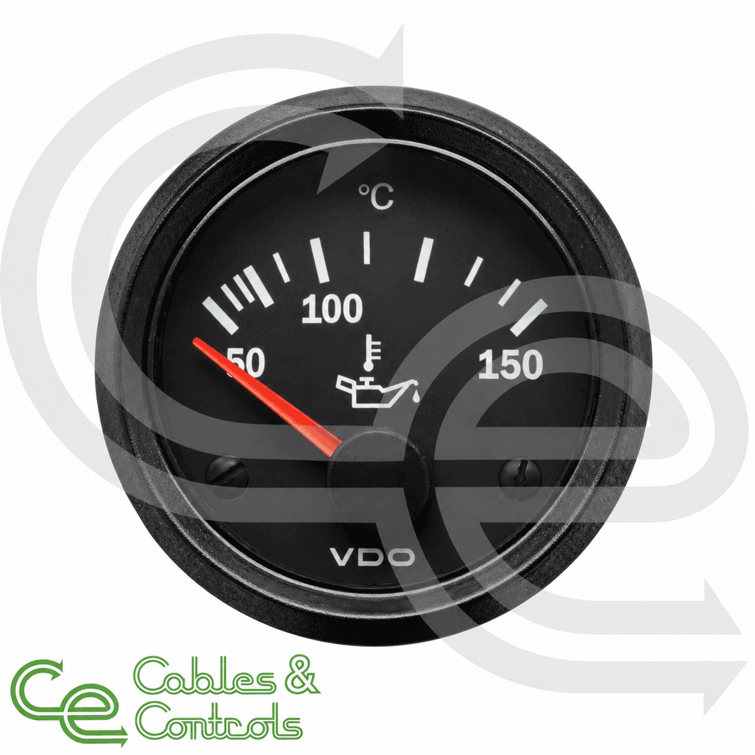 VDO Cockpit Vision Oil Temperature Gauge 50–150°C – 310010015