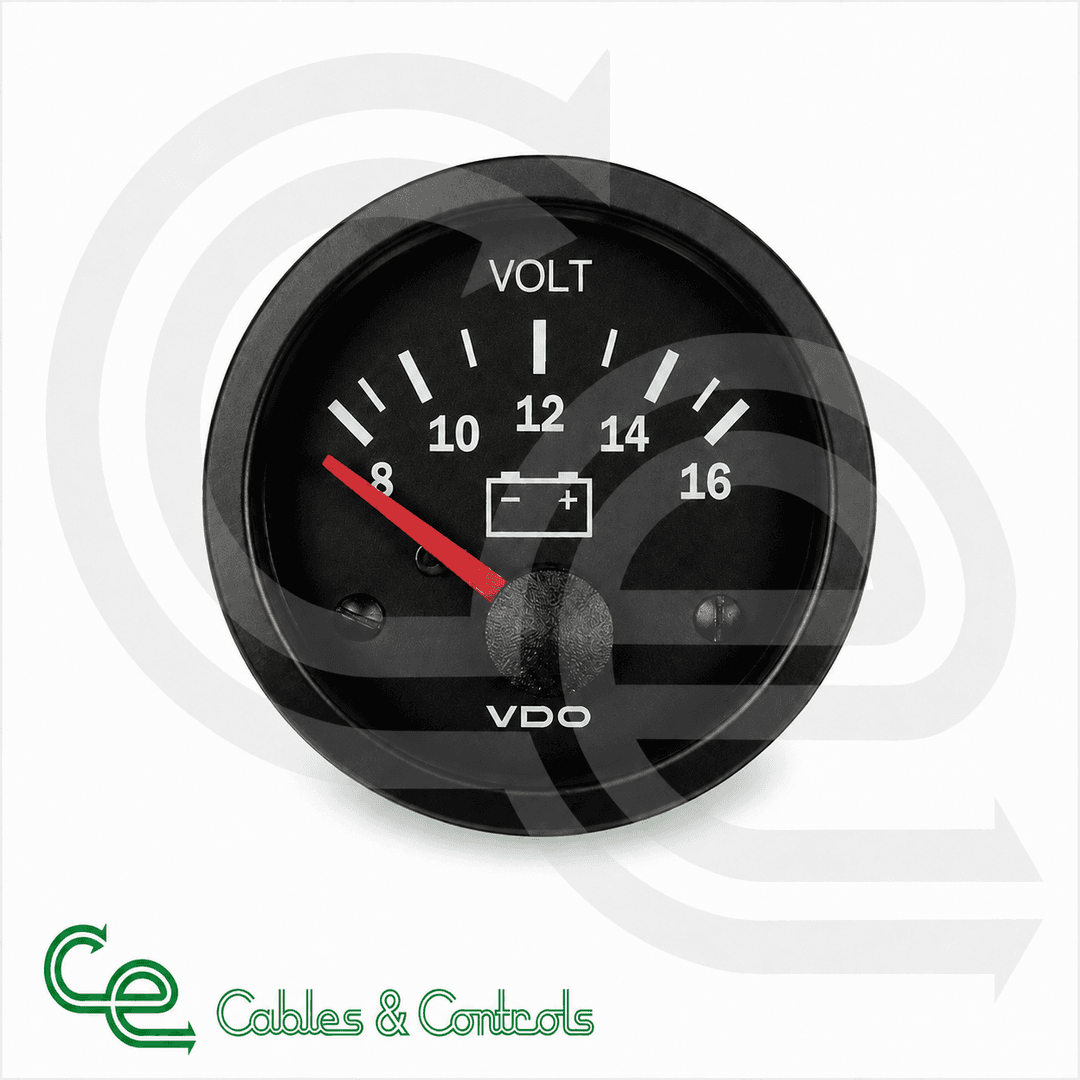 VDO Cockpit Vision 12V Voltmeter 8–16V – 332010004