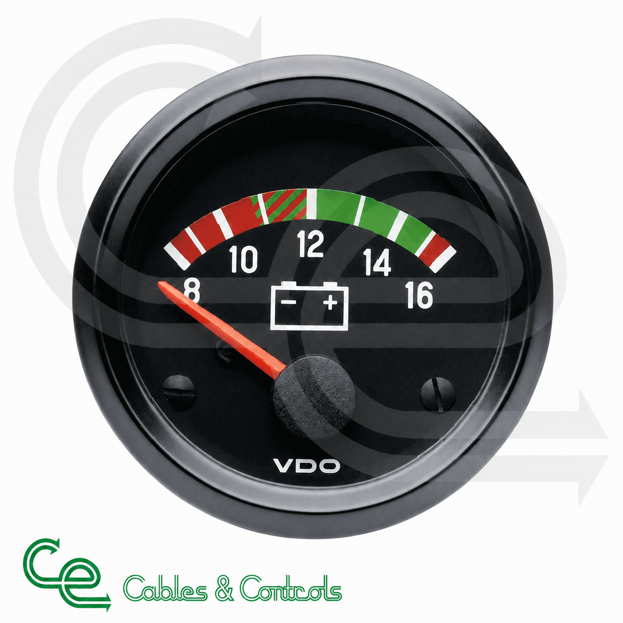 VDO Cockpit International 12V Voltmeter 8–16V – 332030001