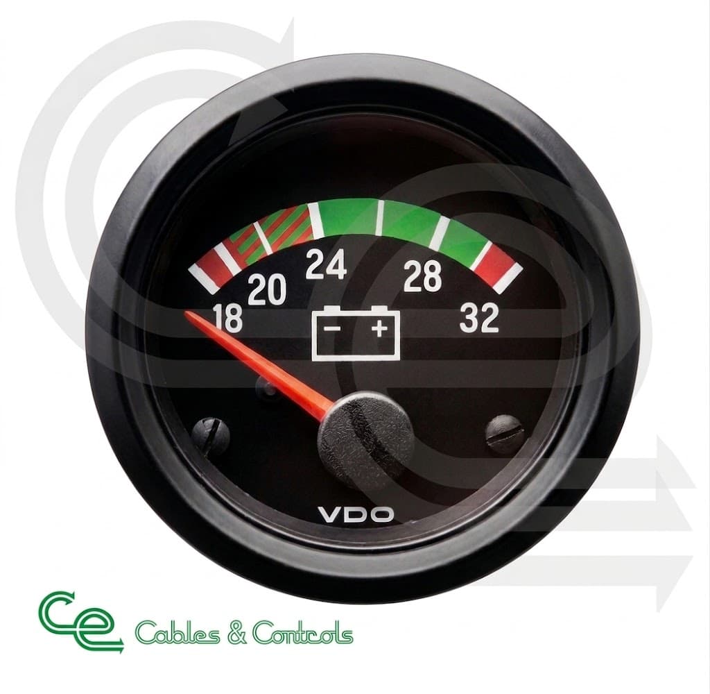 VDO Cockpit International 24V Voltmeter 18–32V – 332040001