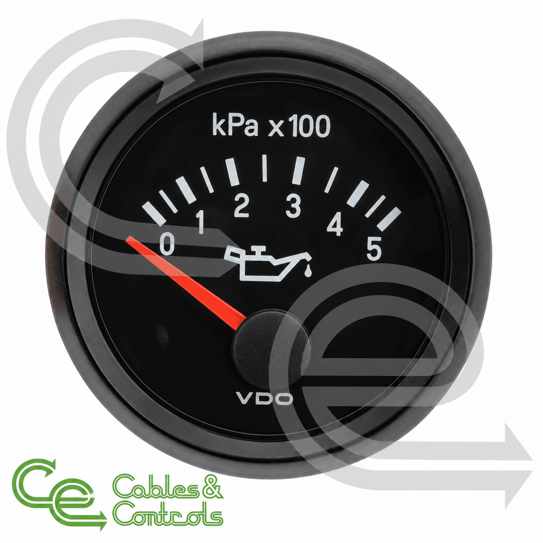 VDO Cockpit Vision Electric Oil Pressure Gauge 0–500 kPa – 350010016