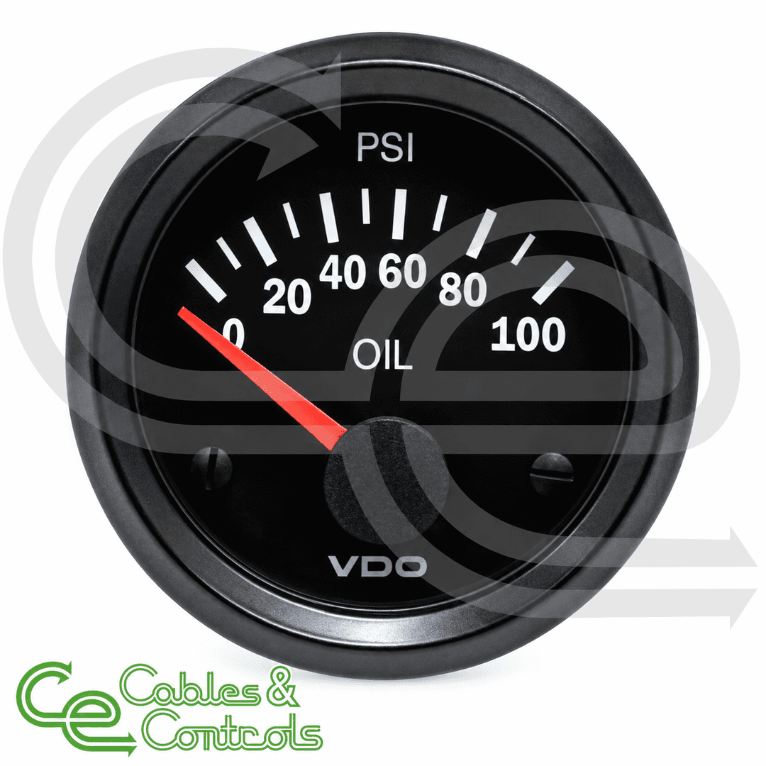 VDO Cockpit Vision Electric Pressure Gauge 0–100 PSI – 350010021