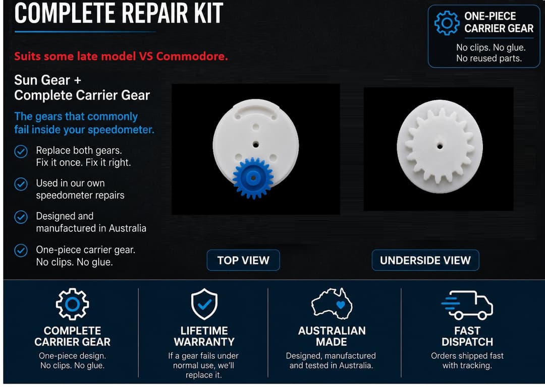 Holden Commodore VS VDO 20T Odometer Gear Repair Kit Complete Carrier Gear